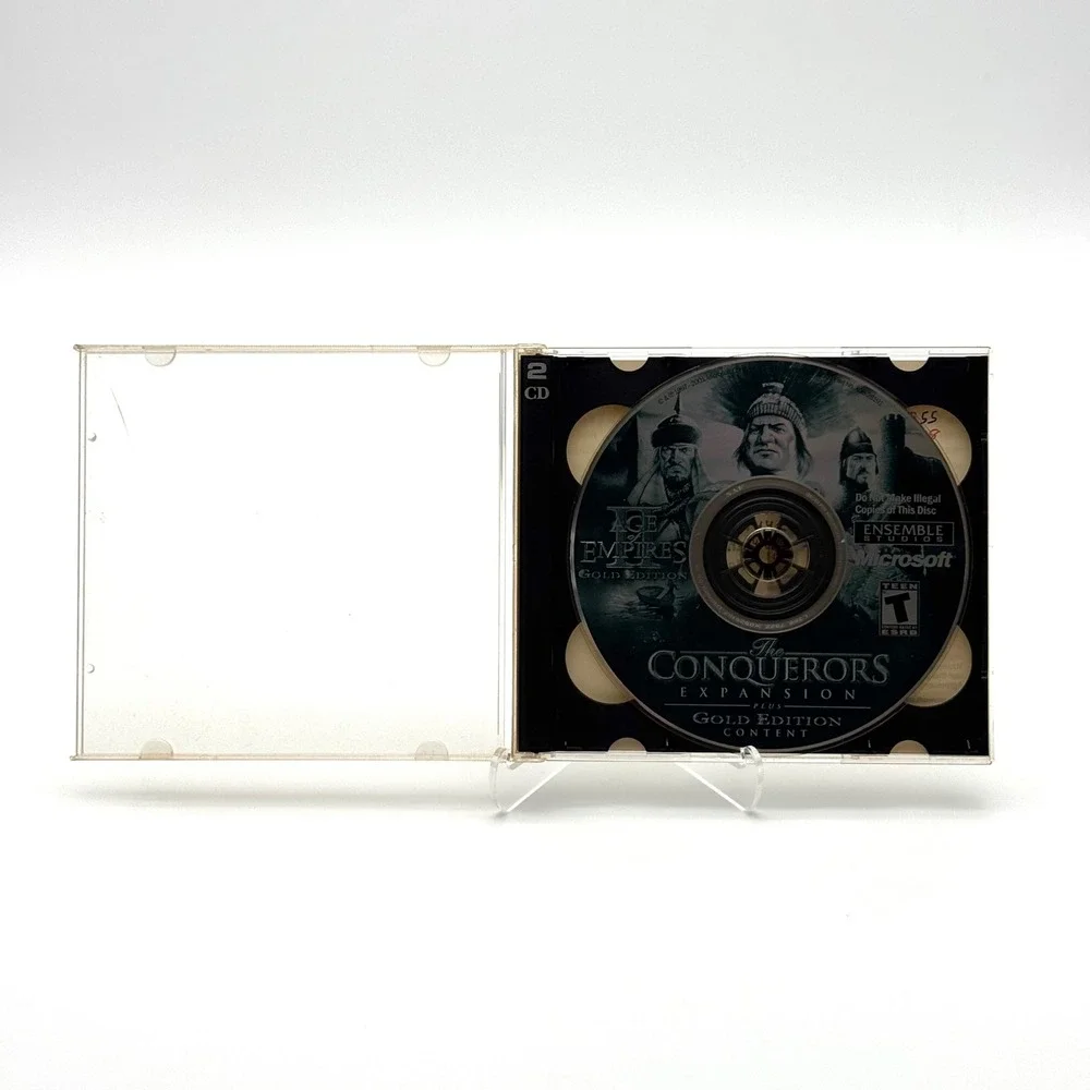 Age of Empires II Gold Edition PC CD-ROM Game 2002 The Conquerors Microsoft